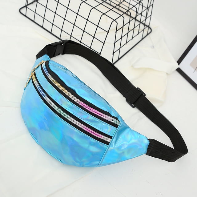 Riñonera láser para correr, bandolera para mujer, bolso de pecho reflectante para exteriores, bolso de playa, bolso de cajero personalizado moderno para hombre y mujer