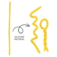 thumbnail image 3 of RENACLIPY 10Pcs Yellow Silicone Spiral Hair Perm Rods Strong Flexible Curling Rods for Hair Styling, 3 of 6