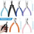 thumbnail image 2 of FUYGRCJ 6PCS Jewelry Pliers Set, Jewelry Making Plier Tools Kit Includes Needle Round Nose Pliers, Wire Cutters, Crimping Pliers, Bent Nose Pliers, End Nippers for Jewelry Making DIY Crafts, 2 of 8