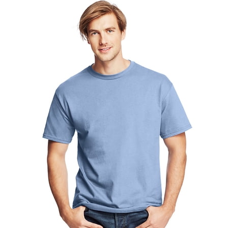 Hanes - Essential-T T-Shirt - 5280, Light Blue, XL, Pack Of 4, Mens Workout Shirts