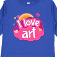 thumbnail image 4 of Inktastic Artist I Love Art Girls Long Sleeve Toddler T-Shirt, 4 of 5
