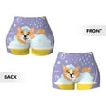 thumbnail image 5 of Vsdgher Corgi Washing in Bathtub print Workout Shorts for Women Seamless Soft Smooth Gym Yoga Scrunch Active Exercise Fitness Shorts, 5 of 8