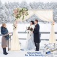 thumbnail image 6 of FLY HAWK Wedding Arch for Ceremony, Arch Backdrop Stand Square Arch for Outdoor, Silver, Stainless Steel, 7x5FT, 6 of 6