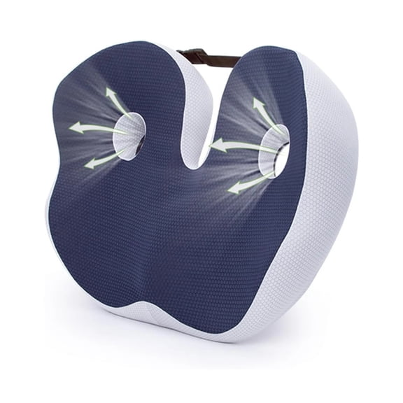 1pc Shape memory foam orthopedic cushion, ergonomic coccyx cushion, adjustable seat cushion width, for the office,car
