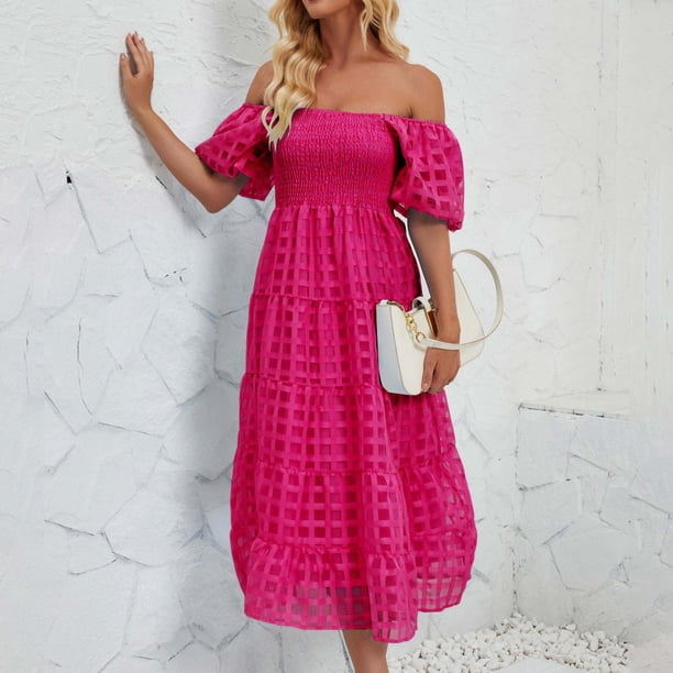 corset hoco dress short KissProm White A Line Scoop Neck Beaded Homecoming Dresses, Pink / 16 Size 30 PS Black Boho Midi puffed sleeves COLOR:Pink (picture)