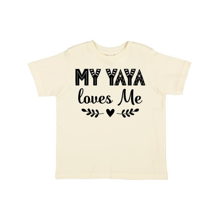 

Inktastic My Yaya Loves Me Grandchild Girls Toddler T-Shirt