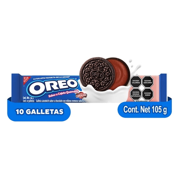 Galleta Oreo Chocolate con Relleno de Cajeta 105 gr
