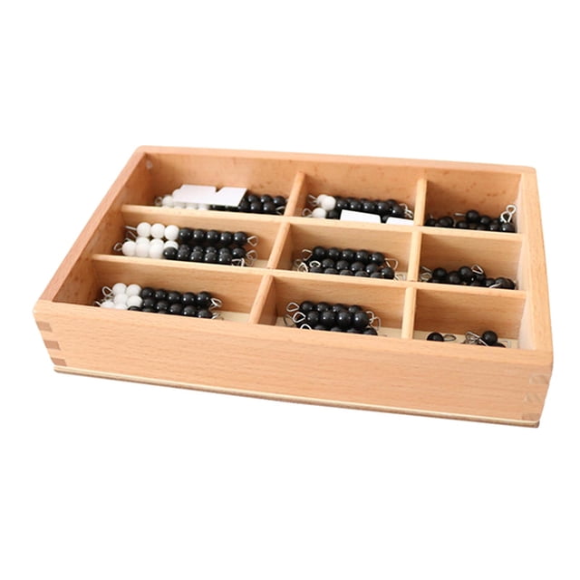 Xuanheng Math Learning Toy Kids Mathematics Learning for Children Ages 3-5 Boys Girls Black White Beads