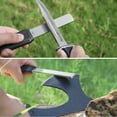thumbnail image 6 of SHARPAL 120N Dual-Grit Diamond Sharpening Stone File with Angle Guide, 220/600 Grit Tool Sharpener for Lawn Mower Blades, Axes, Hatchets, Machetes, Hedge Shears, Knives, Chisels & Drills, 6 of 9