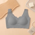 thumbnail image 3 of Fatuov Daily Wear Bra for Women Push Up Solid Color No Underwire Bralette Seamless Full Coverage Soft Bra 40A, Gray, 3 of 5
