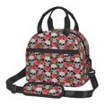 thumbnail image 1 of Balery Skull and Roses Bolsa de Almuerzo Impresa, Caja de Almuerzo Reutilizable, Bolsa Térmica Aislada para Almuerzo, Bolsa Antiderrames, 1 of 7