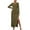 Green, variant on ChaoHeng Dresses for Women Long Sleeve Fashion Dresses for Women 2025 Women Fashion Solid Color Long Sleeve Split Buttons Casual Long Dress