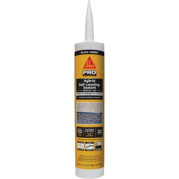 12-pack Sika Sikaflex-410 Asphalt Sealant - Self-Leveling, Black - 12 Pack, 9 fl oz — Residential Use, Standard Application