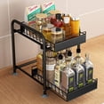 thumbnail image 2 of Plannu Porte-épices 2 Couches Ustensiles de Cuisine Multifonctionnels Comptoir de Rangement Porte-Condiments Multicouches à Tiroirs, 2 of 4