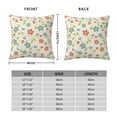 thumbnail image 4 of YFYANG Square Decorative Throw Pillow Case (Without Pillow Insert), Vintage Floral Textures Bedroom Sofa Car Cushion Cover, 18"x18", 4 of 9