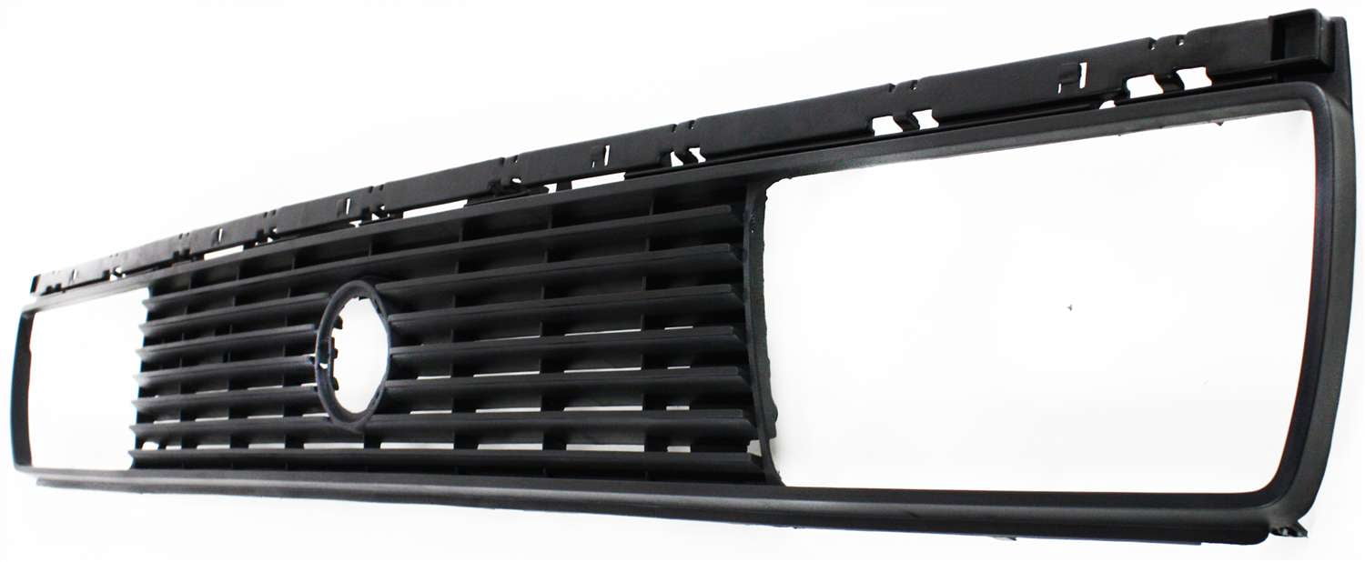 Grille Assembly Compatible With 1985-1987 Volkswagen Golf Jetta Painted Black Shell and Insert