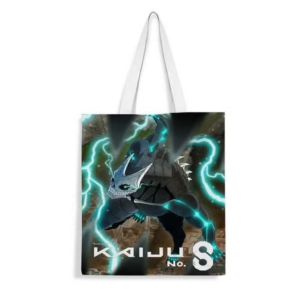 Canvas Tote Bag for Kaiju No. 8 Women Gifts Totes Shoulder Book Bag Shopping Reusable Grocery Bags 13.7 x 15.7 inches