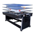 thumbnail image 2 of RACK Triad 7-Foot 3-in-1 Multi Game Swivel Billiard/Pool Table (Black Felt with Black Body), 2 of 10