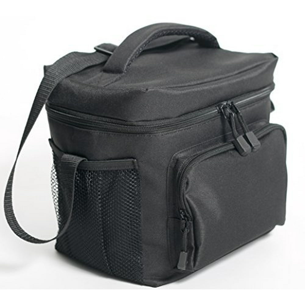 Insulated Lunch Bag (Black) â€” Freezer Safe, Nylon Durability, Zip ...