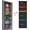 black, variant on Godery Weekly Clothes Organizer Day of Week School Clothing Storage Hanging Closet Organization for Kids Monday to Weekend (Black)