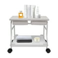 thumbnail image 4 of Pedicure Foot Rest Cart, Pedicure Stand with Wheels Manicure Footrest Stool Foot Massage Station Stand for SPA Salon White, 4 of 20