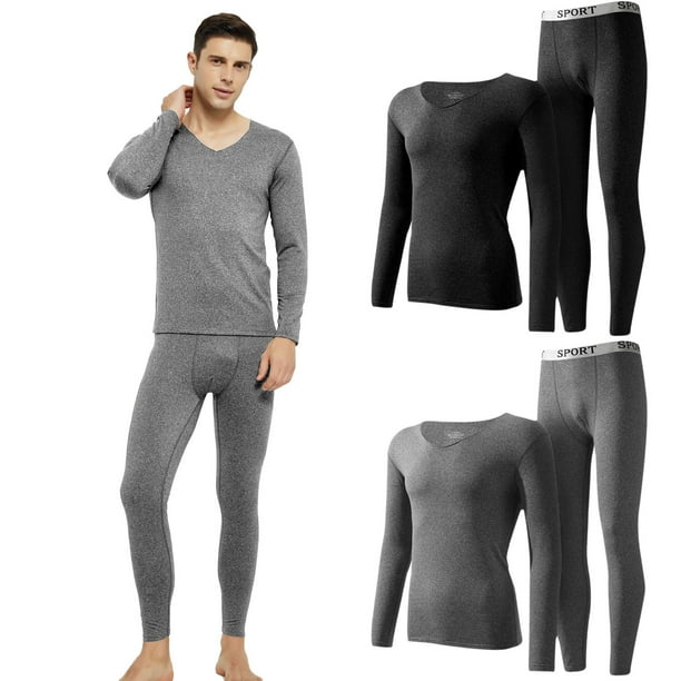 Htwon Mens Thermal Underwear Set Ultra Soft Microfiber Thermal