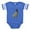 Royal Blue, variant on CafePress - Pug Photo - Cute Infant Baby Football Bodysuit