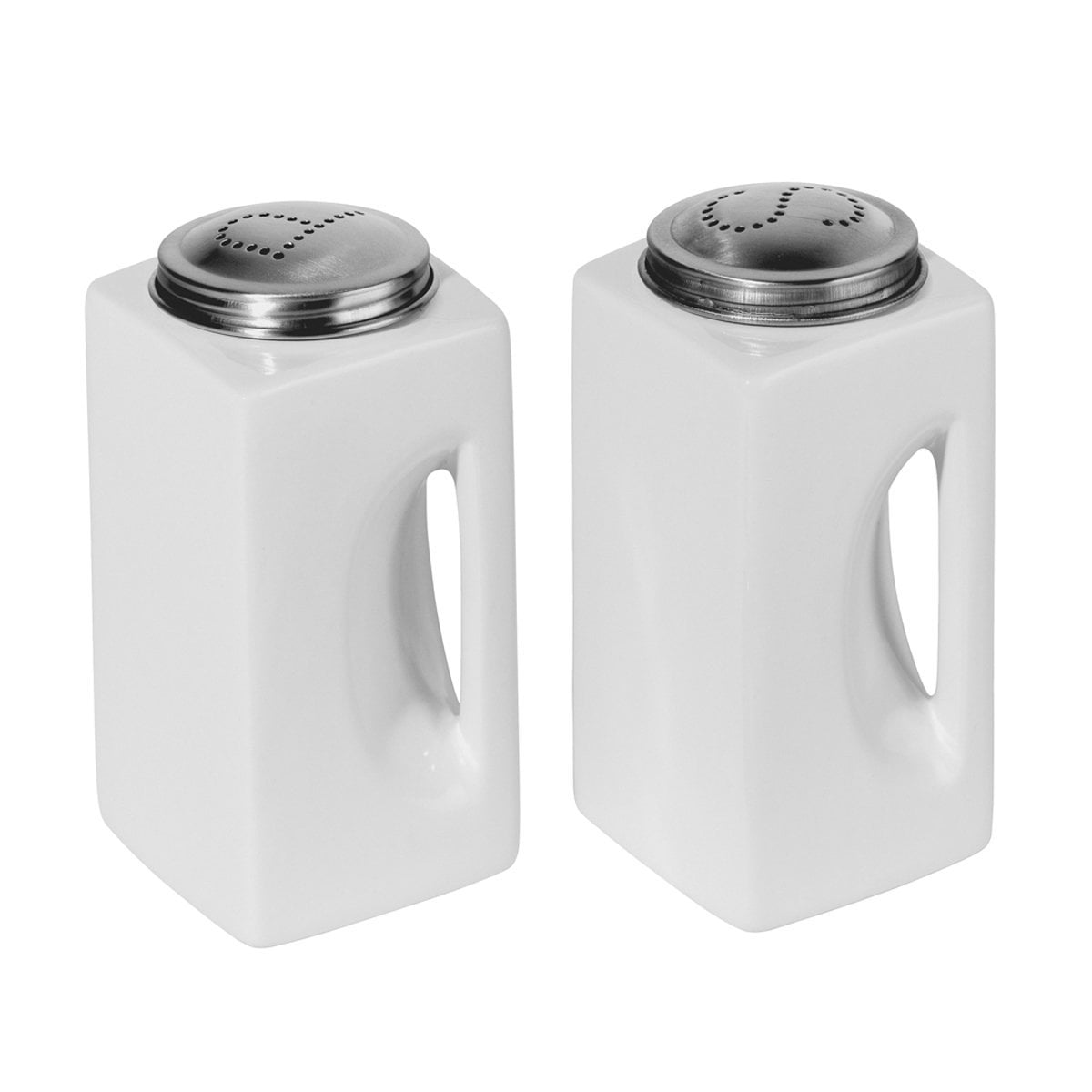 Oggi Salt and Pepper Shakers in White