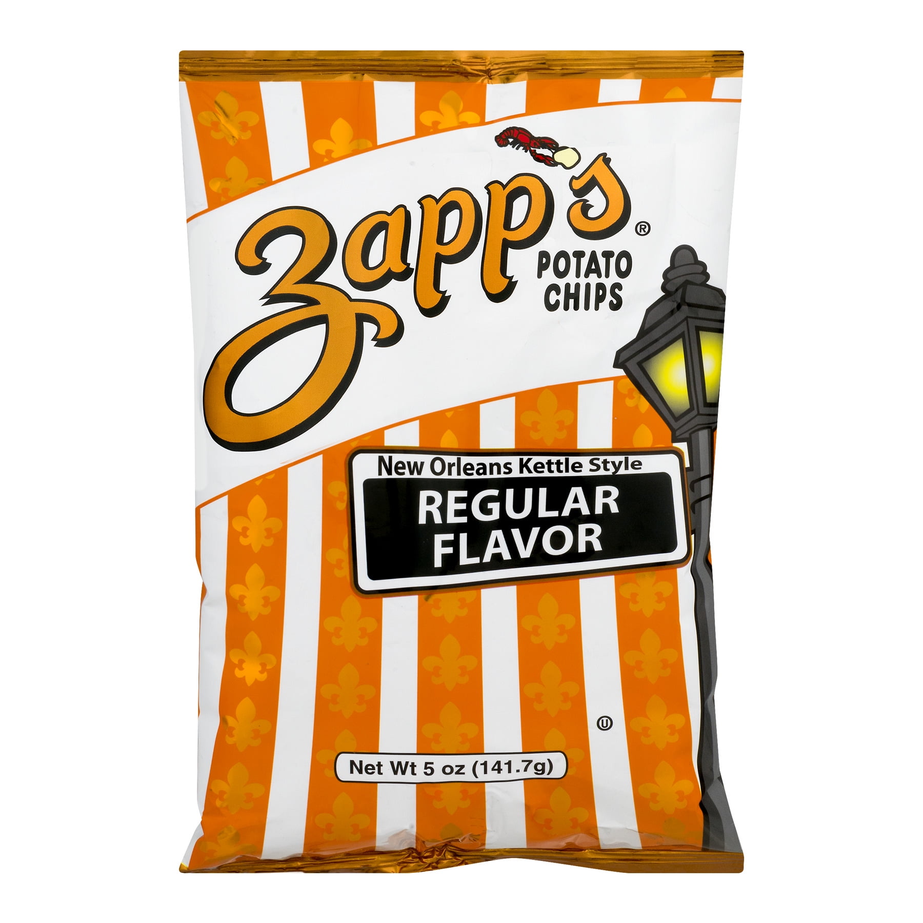 Zapp's New Orleans Kettle Style Potato Chips Regular Flavor Walmart