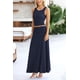 thumbnail image 4 of Conjunto de Falda Maxi de 2 Piezas para Mujer PRETTYGARDEN Azul Marino XL, 4 of 7