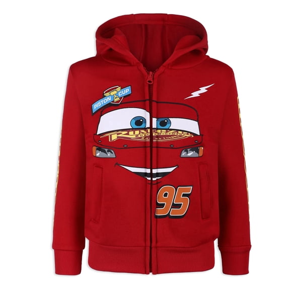 Disney Cars Lightning McQueen Long Sleeve Fleece Hoodie (Boys), Sizes 2T-8