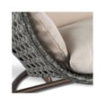 thumbnail image 5 of 2 Person Wicker Egg Chair - Outdoor Indoor Lounge Swing - Patio Hammock with Stand & Cushions, 5 of 7