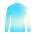 thumbnail image 4 of Xzbqbs Shirts for Men Long Sleeve Casual Loose Gradient Color Print Crewneck Sweatshirt Lightweight Gym Workout Pullover Tops for Men, 4 of 5