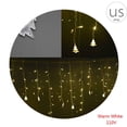 thumbnail image 1 of Cortina de hadas al aire libre Cadena de luz Iluminación de vacaciones 3.5m 92LED Copo de nieve Decoración del hogar Luces de Navidad a prueba de agua Yuarrent LED1782-06, 1 of 5