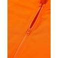 thumbnail image 6 of HILEELANG 4-12 Toddler/Little/Big Boys Girls Orange Solid Color Zip Up Hoodie 7-8, 6 of 6
