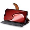 thumbnail image 4 of For iPhone 16 Pro Max Case RFID Blocking Zipper Pocket Leather Wallet Phone Cover - Black, 4 of 5