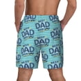 thumbnail image 4 of Goofa Best Dad Ever Printed Men's Swim Trunks Board Shorts Quick Dry Mens Swimming Trunks with Compression Liner,Breathable Fit Hawaii Beach Shorts-Medium, 4 of 9