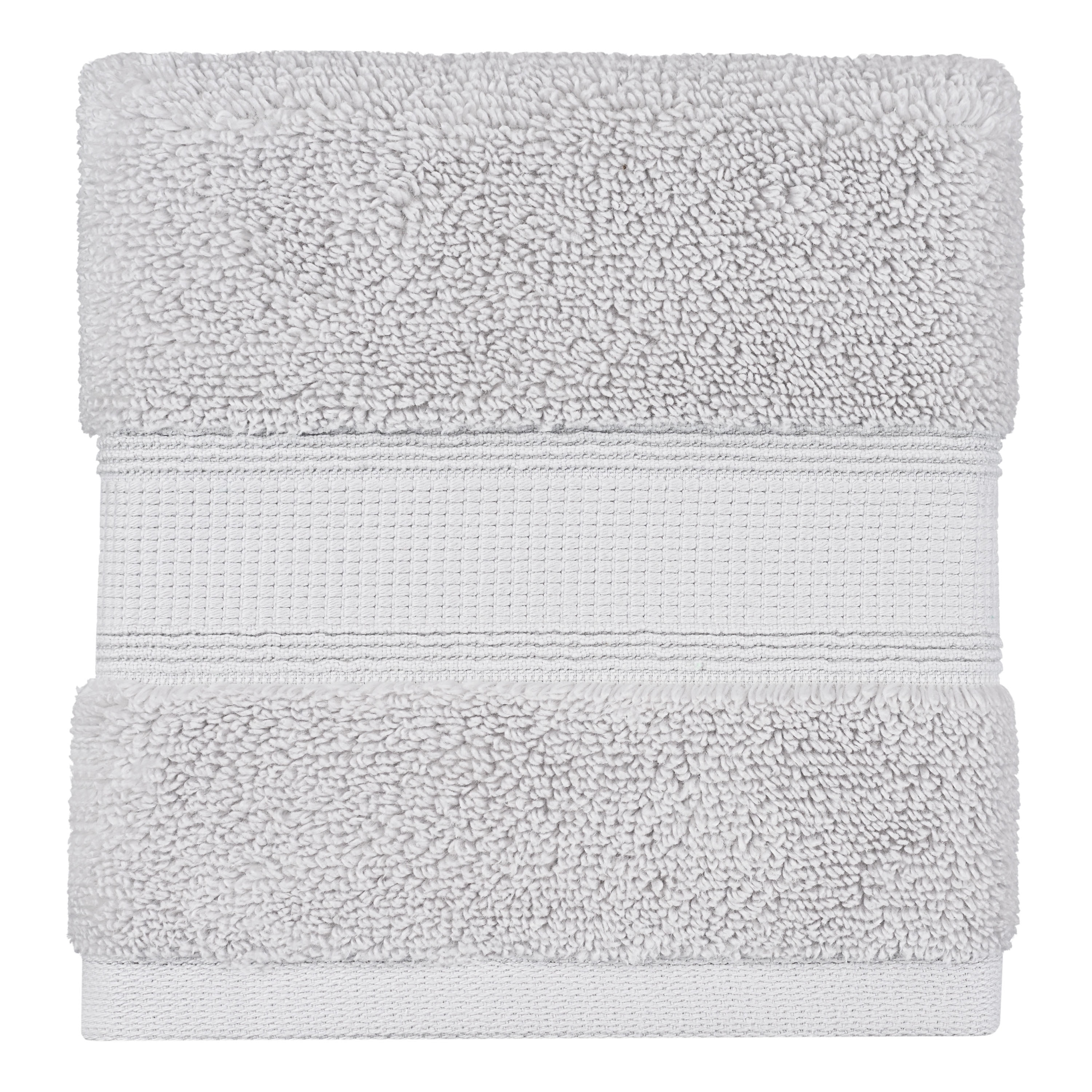 Hotel Style Egyptian Cotton Washcloth, Platinum Silver