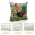 thumbnail image 4 of COMIO  Colorful Rooster Chicken Throw Pillow Covers Decorative Square Cushion Case Modern Farmhouse Pillowcase for Couch Sofa Bed Car Living Room Home Decor, 4 of 5