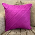 thumbnail image 5 of Euro Pillow Shams, Decorative Fandango Pink Euro Shams 26x26 inch (65x65 cm), Suede Euro Pillow Covers, Solid Color, Pintucks, Textured, Contemporary Euro - Contemporary Fandango, 5 of 10