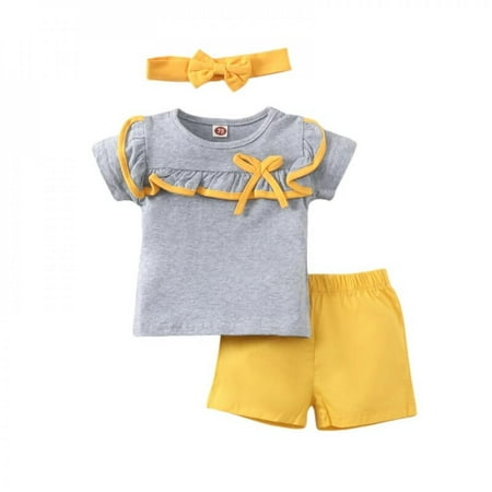 

Summer Short Sleeve Baby Suit Casual Fashion Crew Neck Shirt Top +Shorts Newborn Kids Girls Boys Clothes Sets