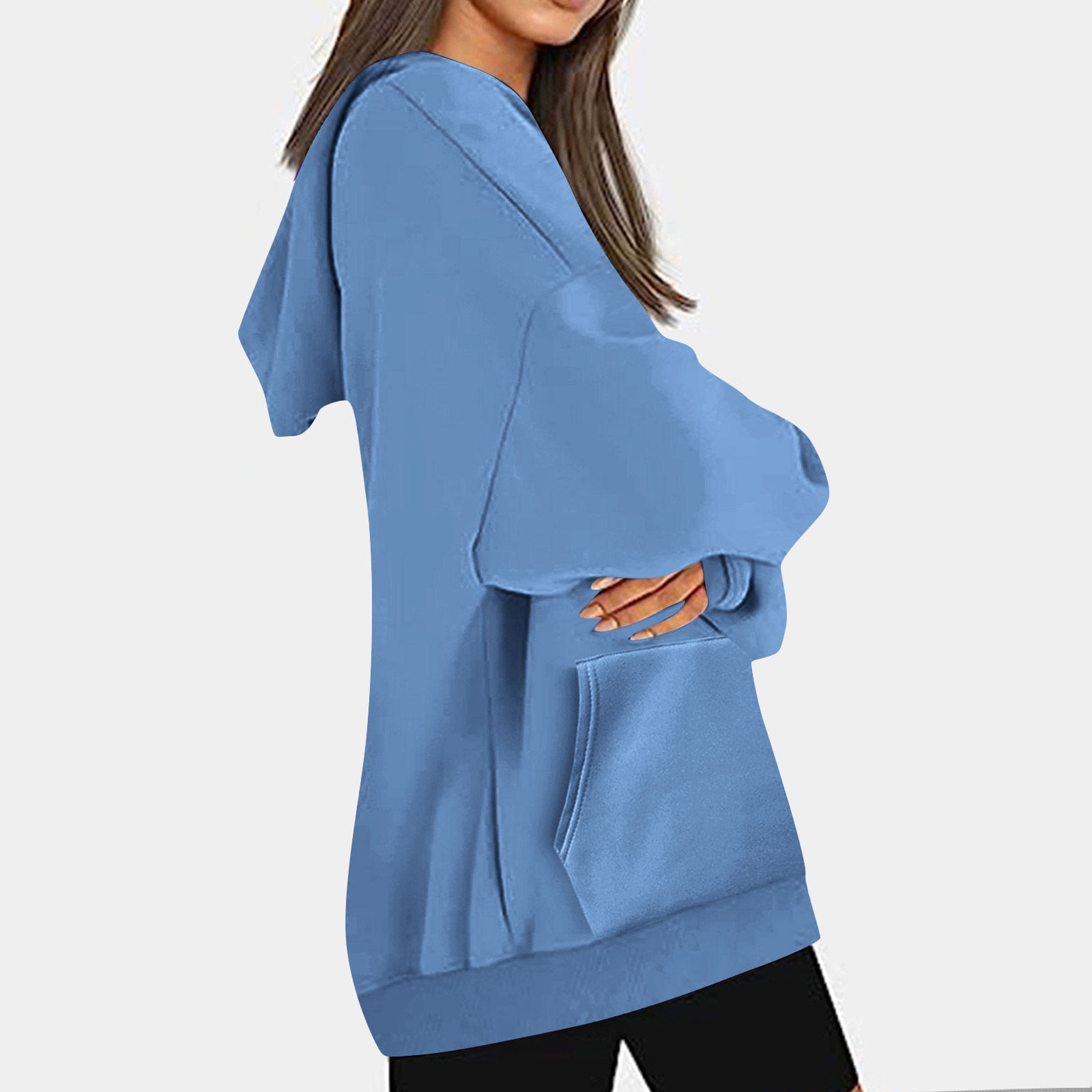 GXYANiaoy Hoodie Damen - Oversized Baumwoll-Pullover Mit Kapuze Für Frauen, Lässiger Winter-Sweatshirt