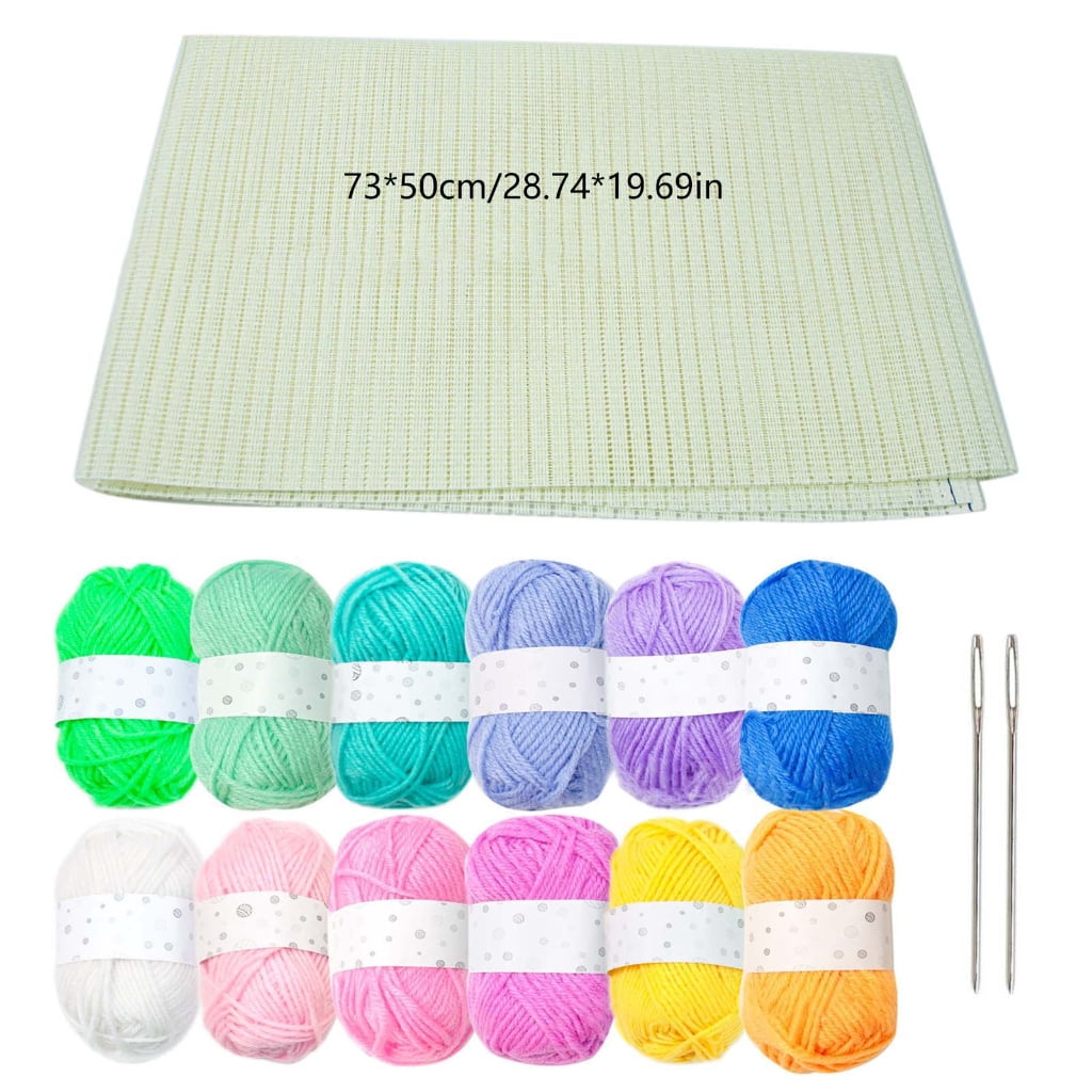 Embroidery Fabric and Embroidery Thread Needle, Needlework Fabric for Stitching
