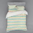 thumbnail image 2 of Ambesonne Colorful Bedding Set 3 Pcs, Doodle Paralel Lines, Twin, Multicolor, 2 of 3