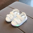 thumbnail image 5 of VerPetridure Toddler Girls Sandals Size 6 Summer Sandals Children Led Light Shoes Beach Shoes Hollow Breathable Soft Sole, 5 of 5