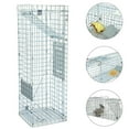 Live Animal Trap 24"x8"x7" Humane Cat Trap Cage for Stray Cats Raccoon