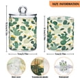 thumbnail image 3 of Clear Storage Jar 2.75x 4.13 Inches One Sizex2 Cotton Swabs Cans Translucent Plasticental Floss Cans Cotton Pads Cans Bathroom Canisters Green Cartoon Cactus, 3 of 7
