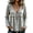 Gray_01, variant on Boho Tops for Women V Neck Long Sleeve Blouse Tie Front Fringe Casual Solid‑Color Textured Linen Blend Shirts Cyan XXL