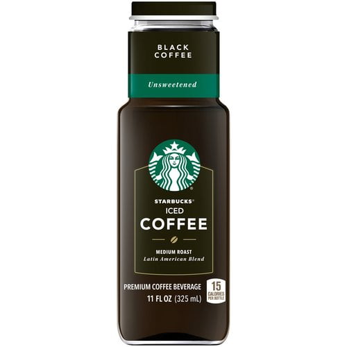 Starbucks Iced Unsweetened Black Medium Roast Coffee, 11 ...