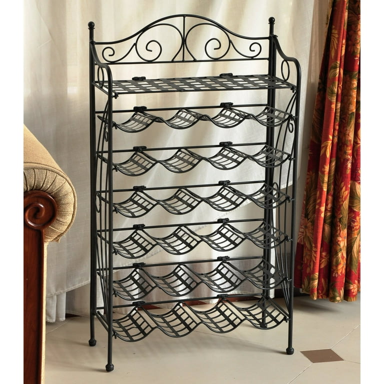 International Caravan Iron 24-Bottle Wine Rack International Caravan Iron 24-Bottle Wine Rack